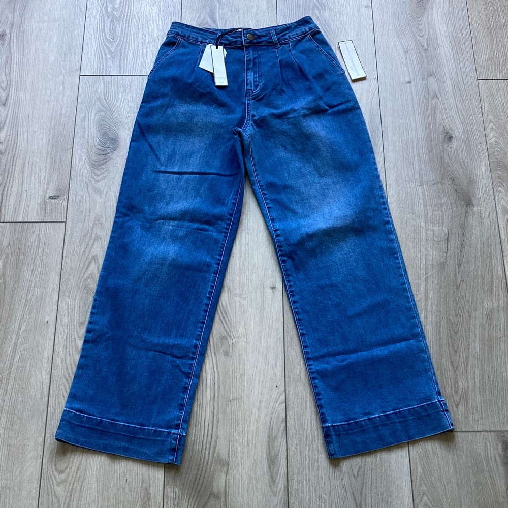 NWT Bagatelle Collection Tailored Wide Leg Jeans Pants Women’s 27 Waist 31” In.